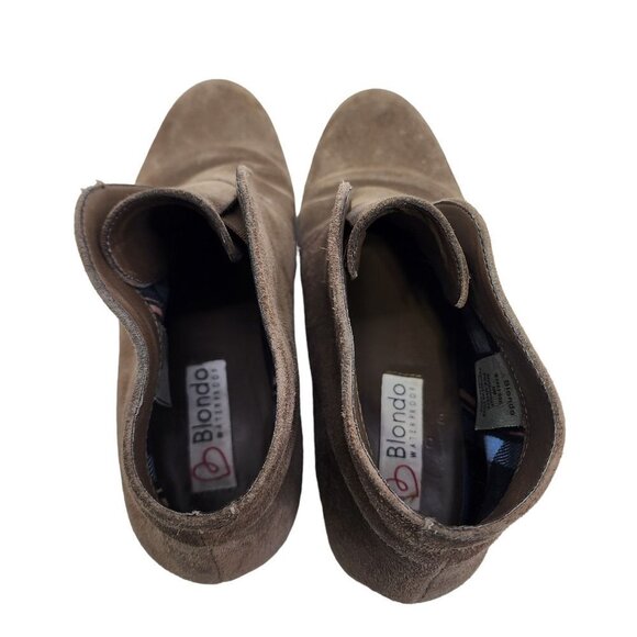 Blondo Verona Waterproof Suede Leather‎ Bootie Women's Size 8 - Picture 4 of 11